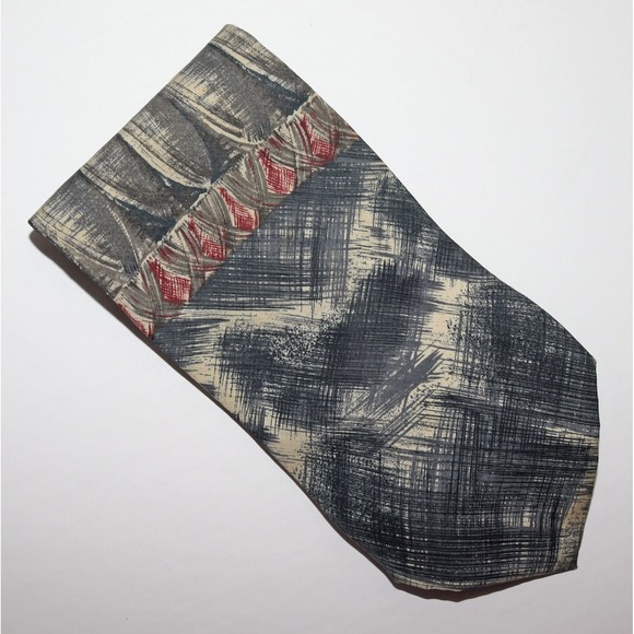 Geoffrey Beene Men's 100% Silk Made In USA Geometric Tie Necktie - Picture 1 of 6